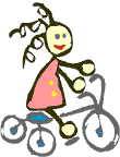 Girl on bike
